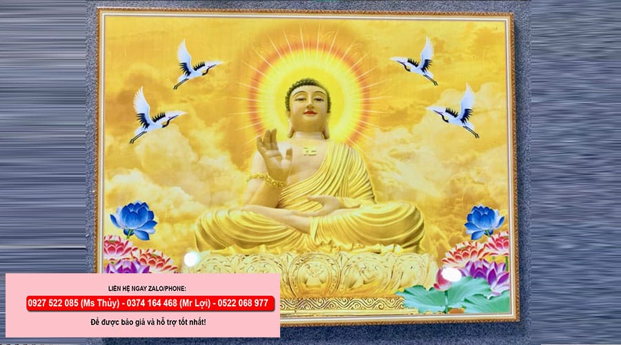 Tranh Tranh Phật - Thi Công Khách Hàng Anh Luân - Trà Vinh