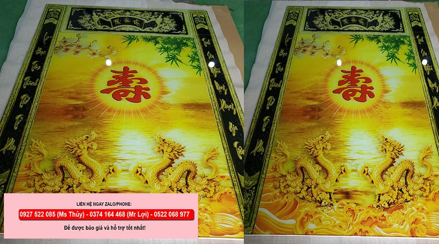 Tranh Cửu Huyền Thất Tổ - Thi Công Khách Hàng Chị Hân- Quận Tân Bình - TPHCM