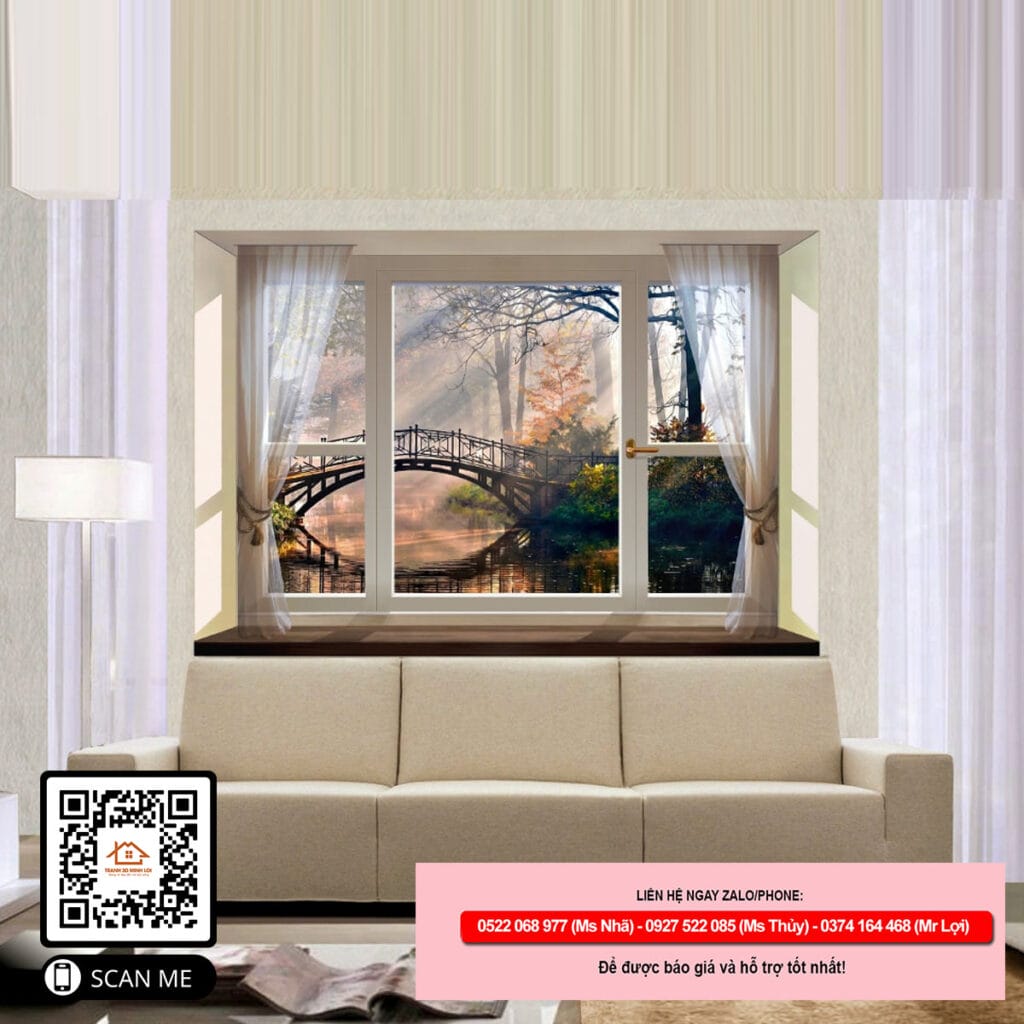 Tranh cửa sổ 3D