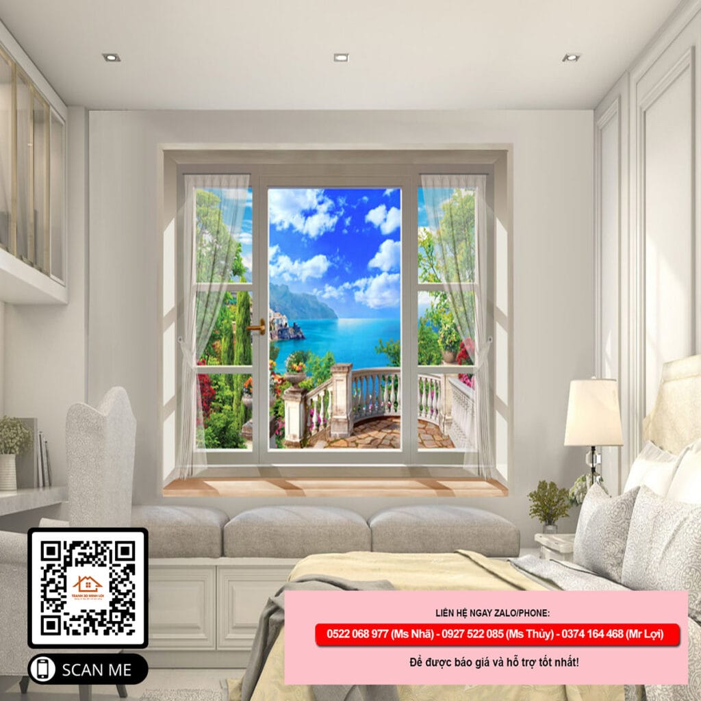 Tranh cửa sổ 3D