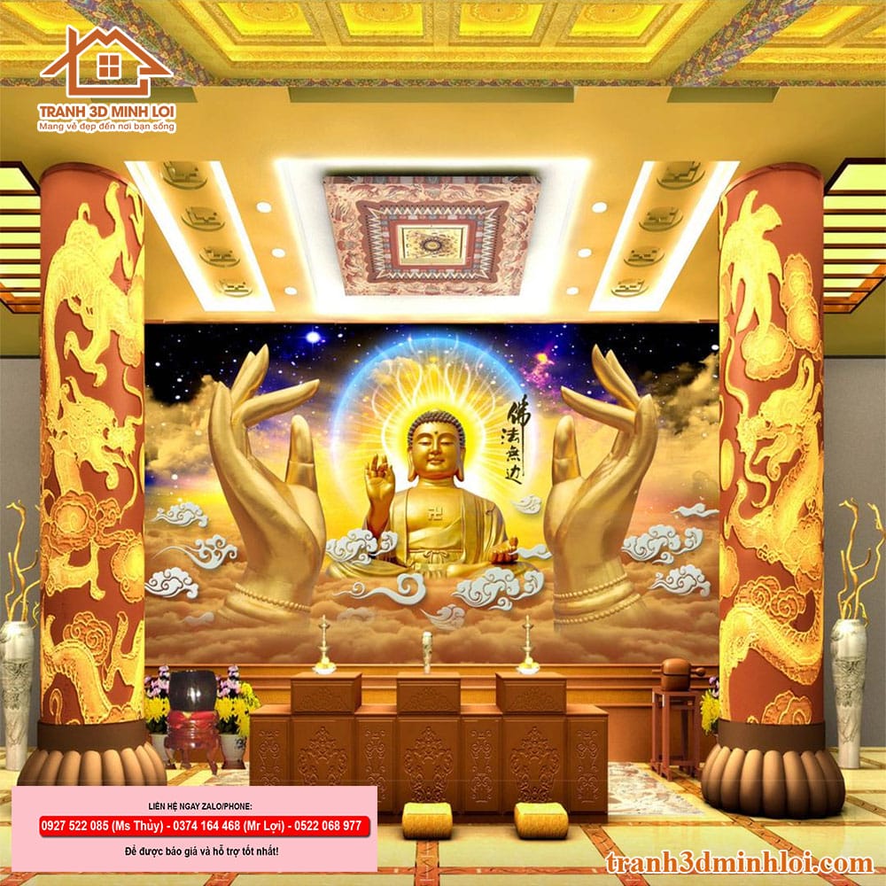 Tranh gạch 3D ốp tường nhà mồ