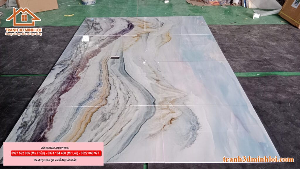 Tranh nhựa giả đá ốp tường hiện đại