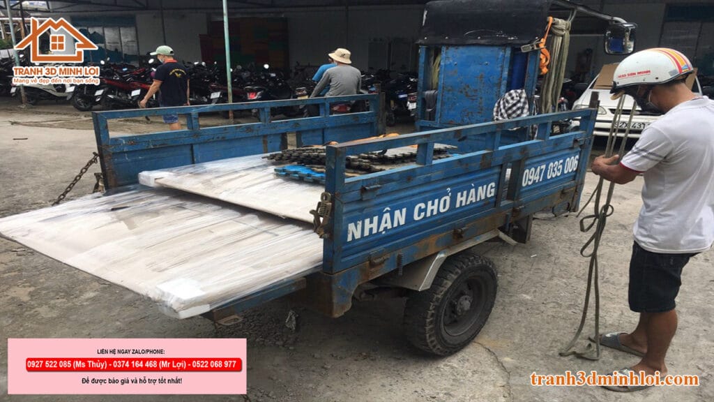 Tranh nhựa giả đá ốp tường hiện đại