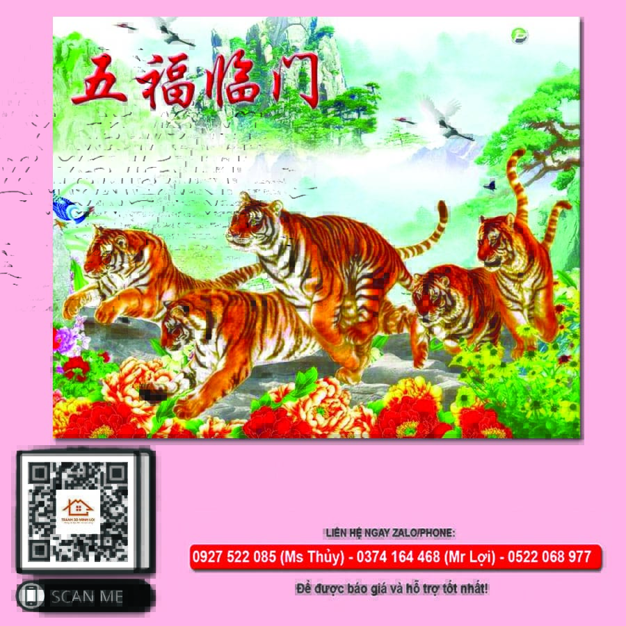 Tranh ngũ hổ hiện đại