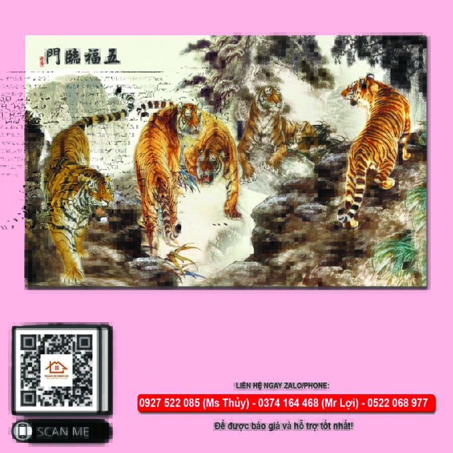 Tranh ngũ hổ hiện đại