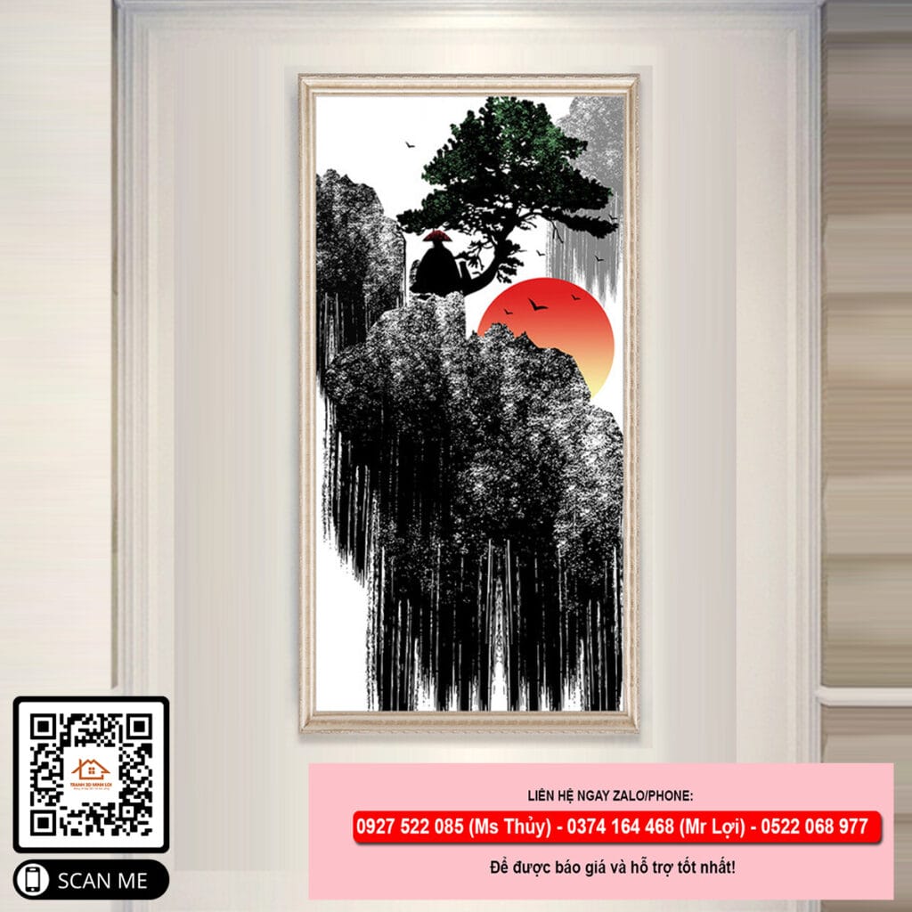 Tranh nhật xuất thiên sơn