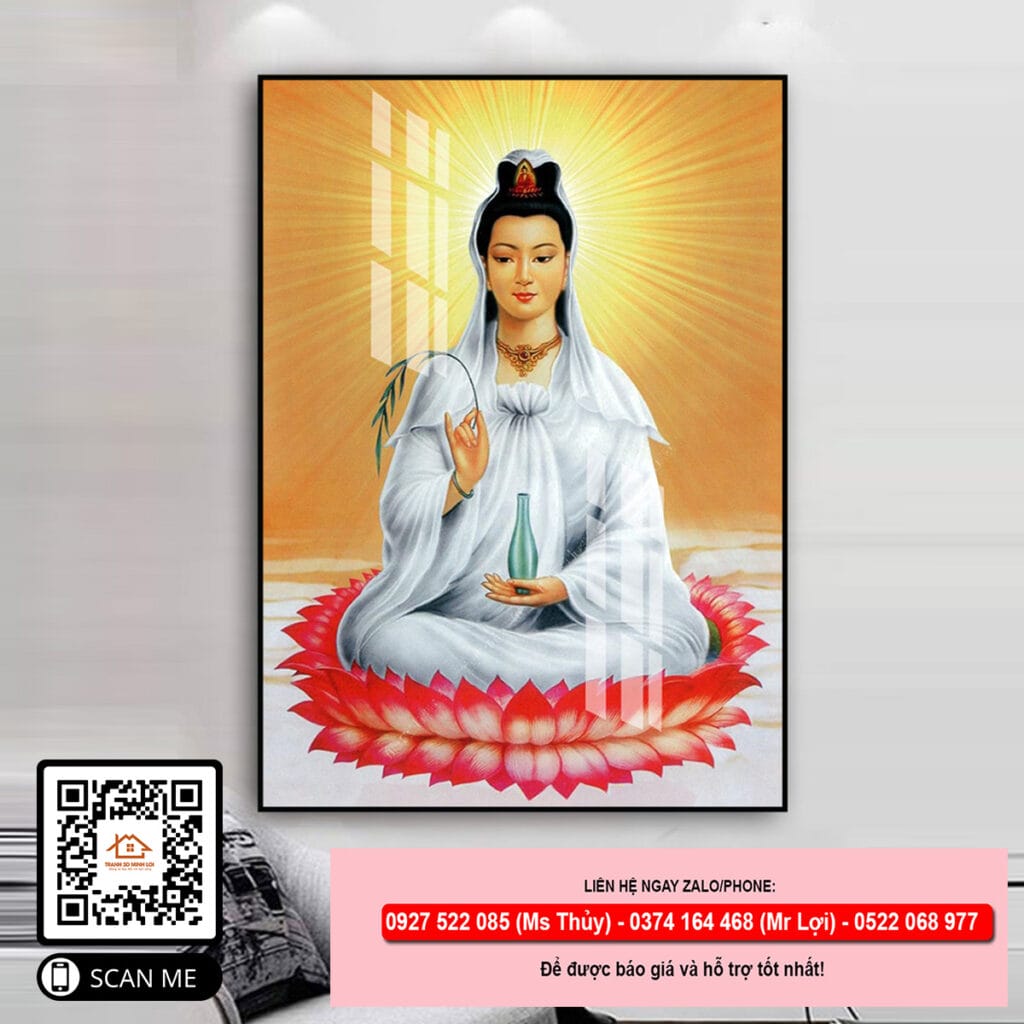 Tranh Phật Quan Âm Bồ Tát