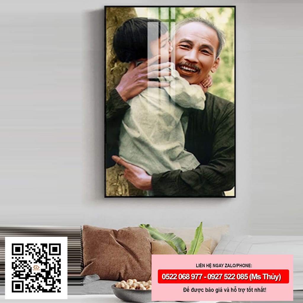 Tranh bác hồ và thiếu nhi