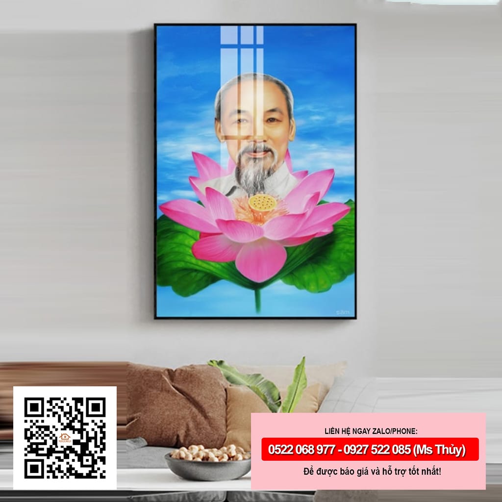 Tranh chủ tịch Hồ Chí Minh
