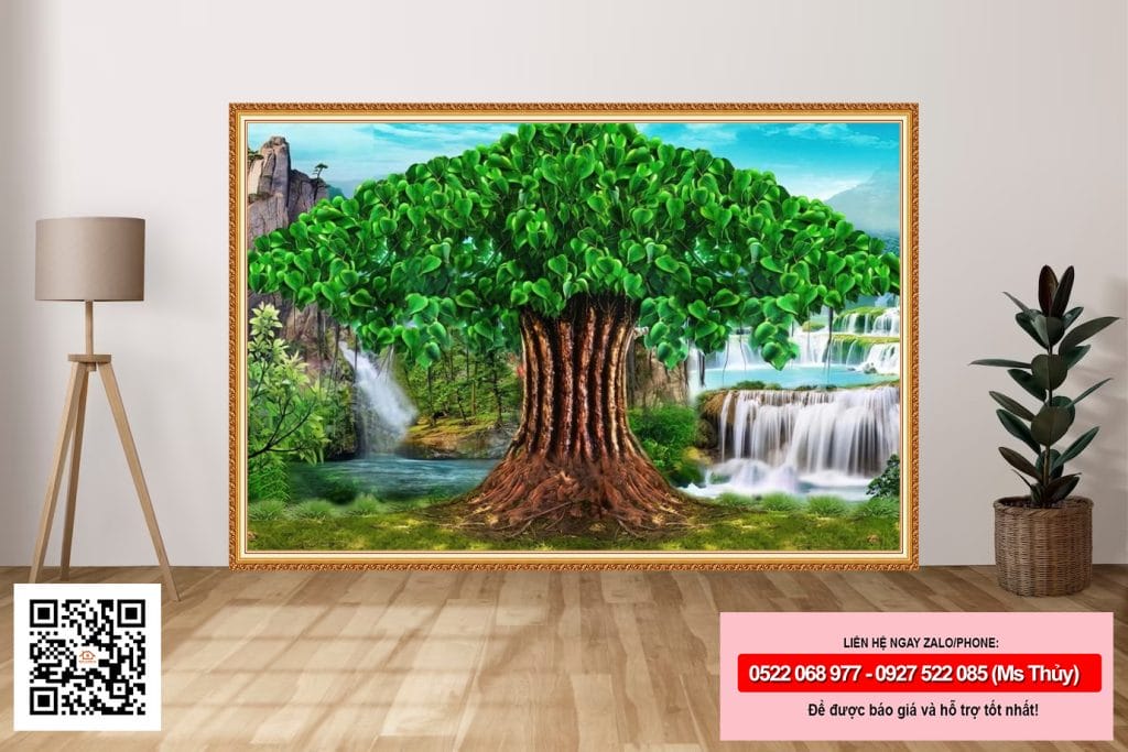 Tranh cây bồ đề