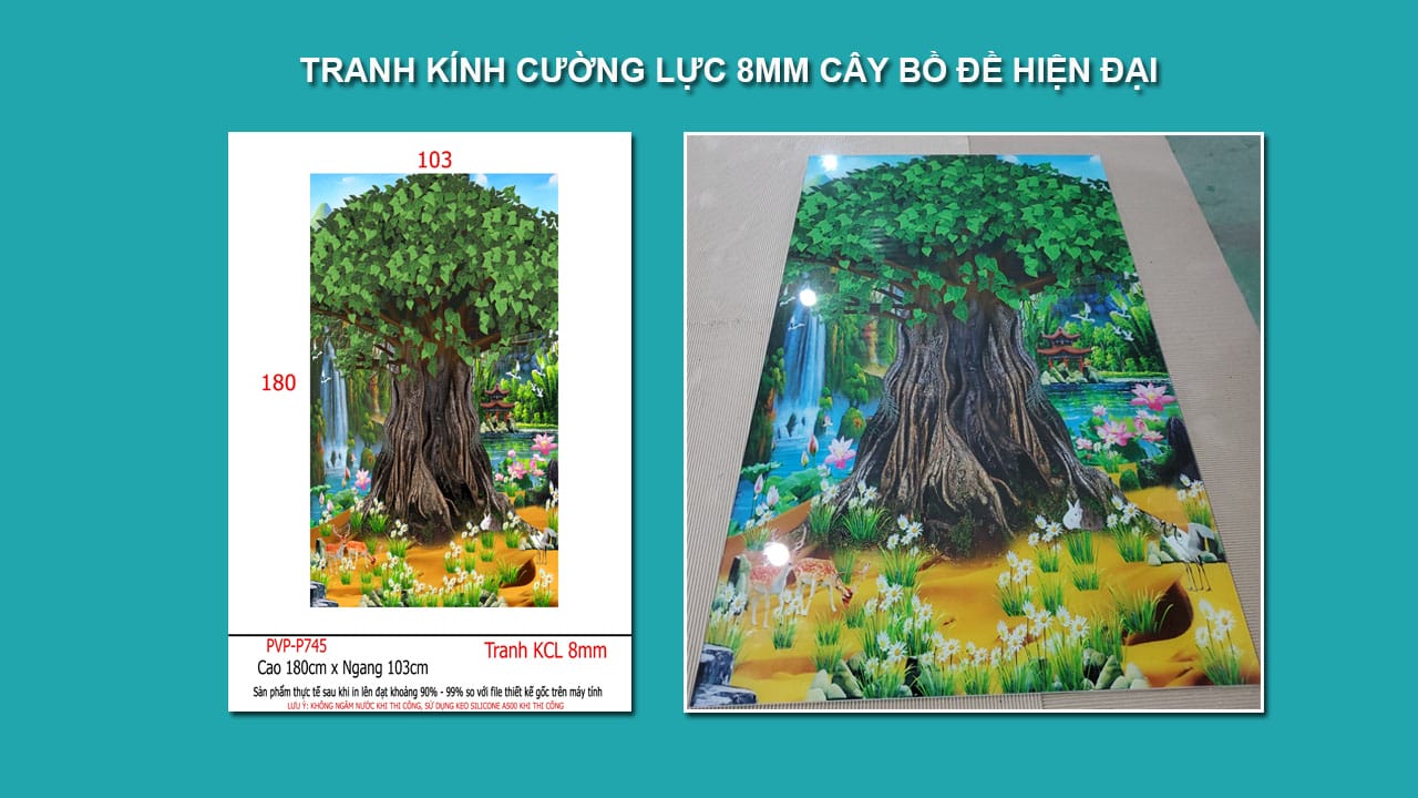 In tranh kính theo yêu cầu