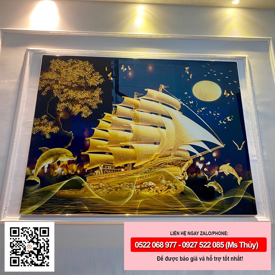 Tranh thuận buồm xuôi gió tráng gương