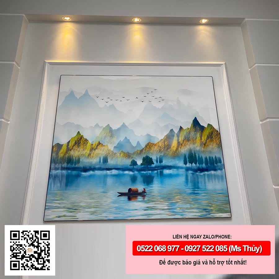 Tranh treo tường tráng gương hiện đại