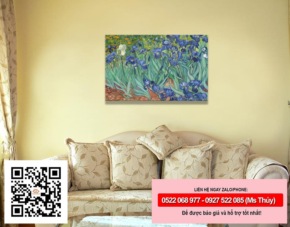 Tranh hoa diên vỹ - họa sĩ Vangogh