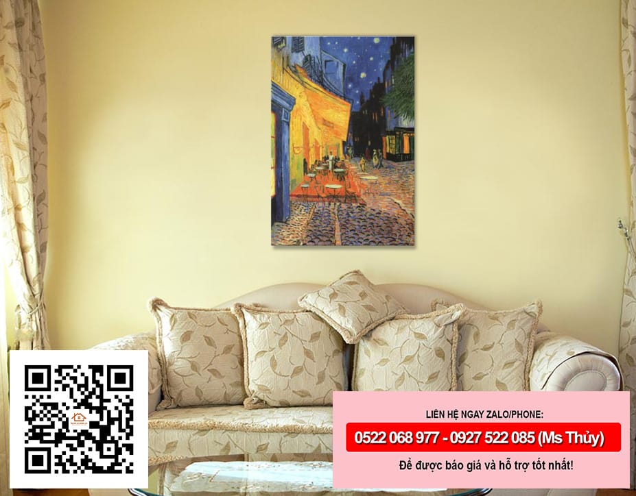 Bức tranh quán cafe về đêm - Họa sĩ Van Gogh