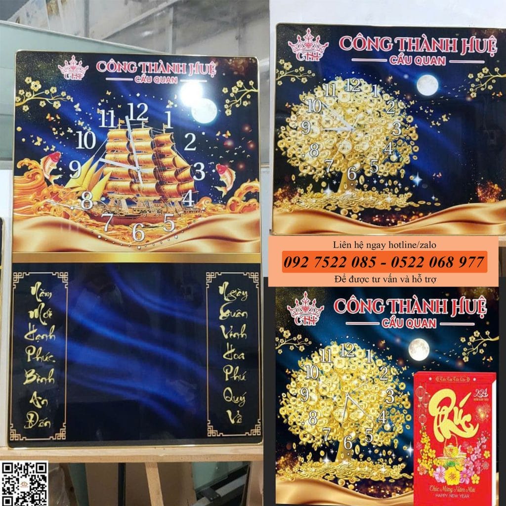 Lịch kết hợp đồng hồ treo tường