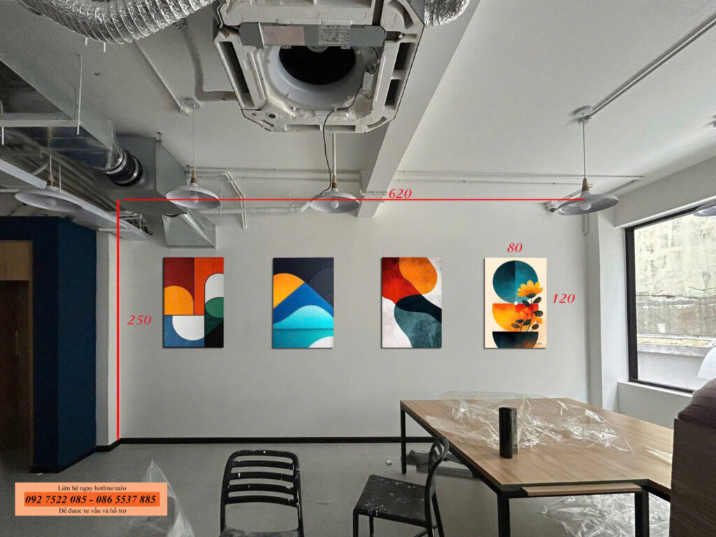 Tranh treo tường canvas văn phòng